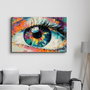 Wallity Pintura Decorativa de Vidrio Templado Multicolor 46 x 72 cm